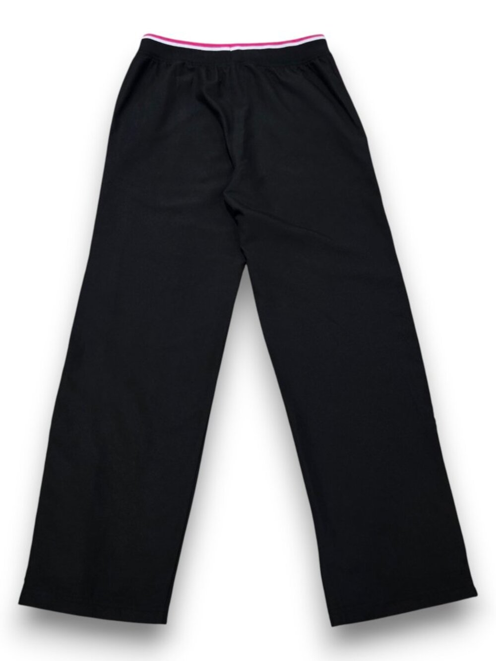 Women's SMALL Track Pants  Black Pink Stripe Athleisure Workout Y2K EVERLAST - Picture 6 of 16